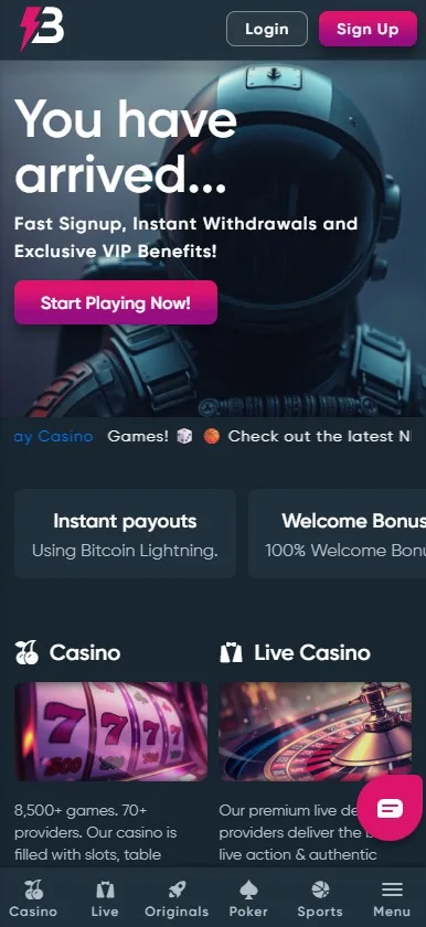 Mobile view of Betplay