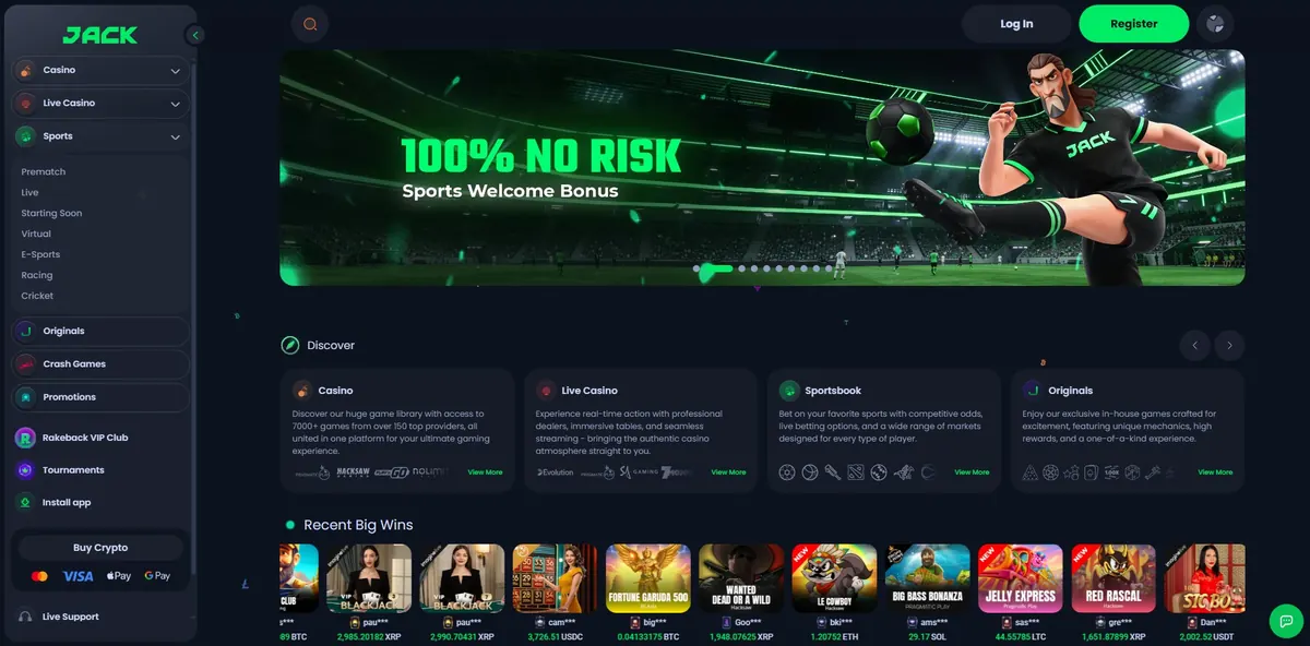 Jack sportsbook promo banner
