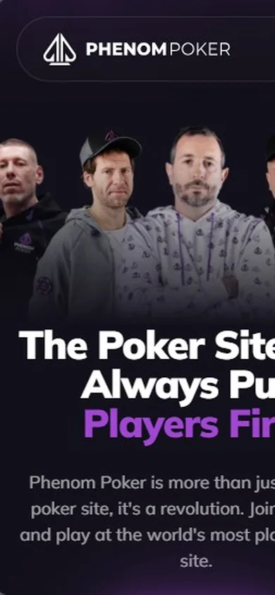 Mobile view of Phenom Poker
